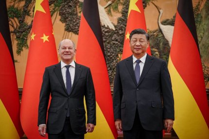 Olaf Scholz şi Xi Jinping