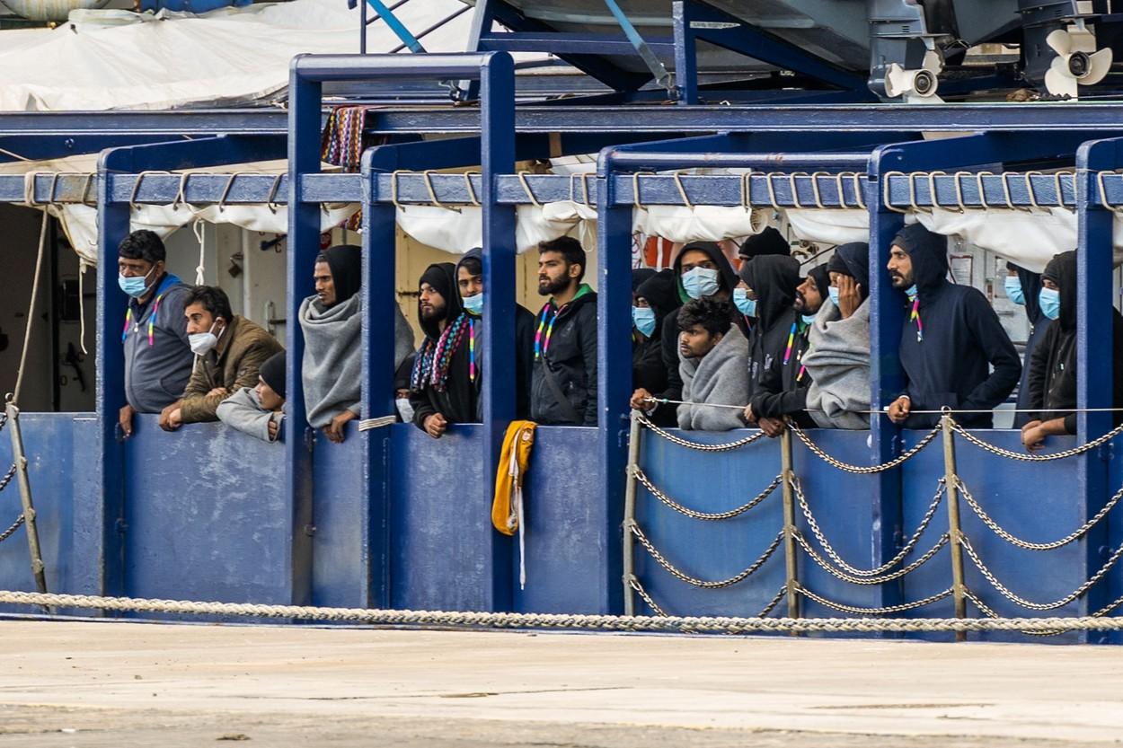 migranți în apele teritoriale ale Italiei, 6 noiembrie 2022