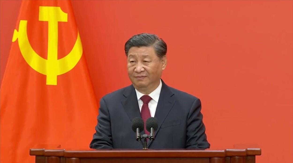 președintele Chinei Xi Jinping la Congresul Partidului Comunist din China, 23 octombrie 2022