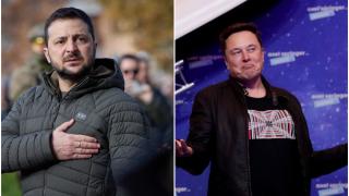 "Vino în Ucraina" devastată de război, l-a invitat Zelenski pe Elon Musk, după planul de pace controversat propus de miliardar