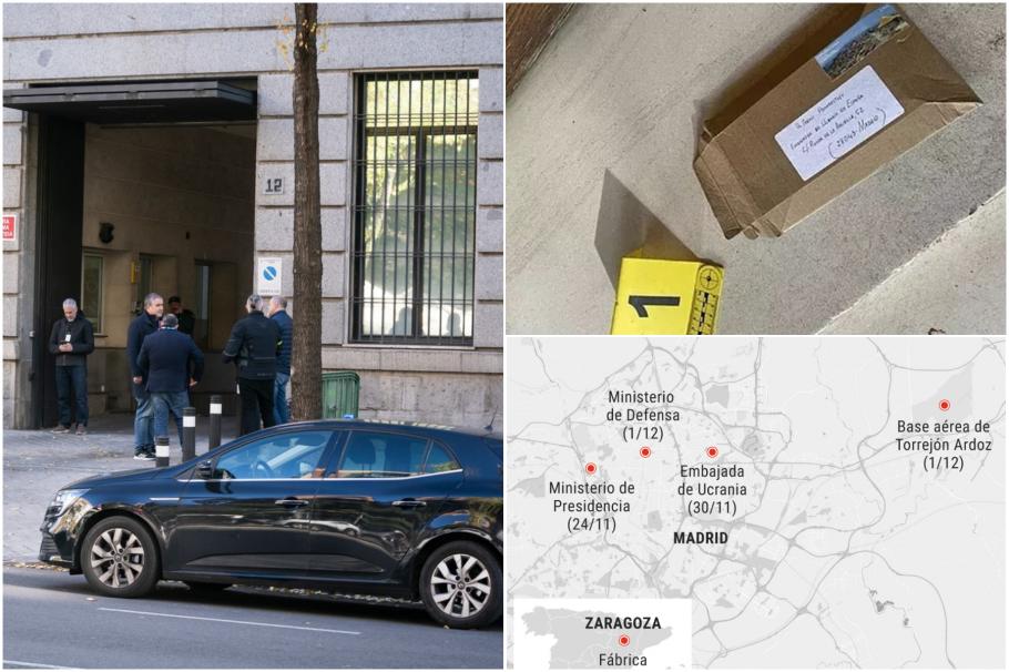 Teroare în Spania. Cinci scrisori-bombă trimise într-o săptămână. Au fost vizați premierul, Ministerul Apărării, o bază militară și o companie de armament Teroare în Spania. Cinci scrisori-bombă trimise într-o săptămână. Au fost vizați premierul, Ministerul Apărării, o bază militară și o companie de armament
