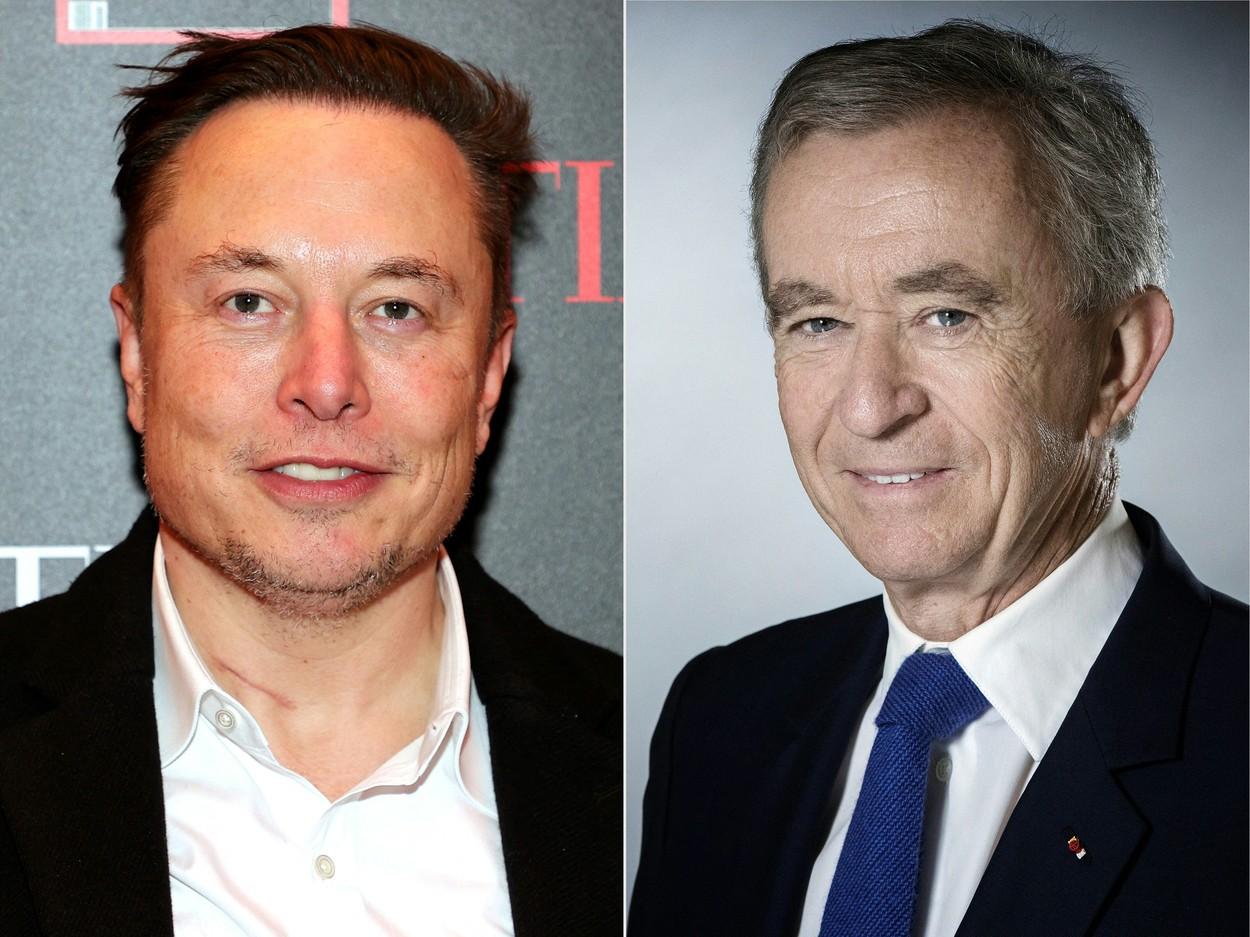 Musk a fost depășit pe primul loc de Bernard Arnault