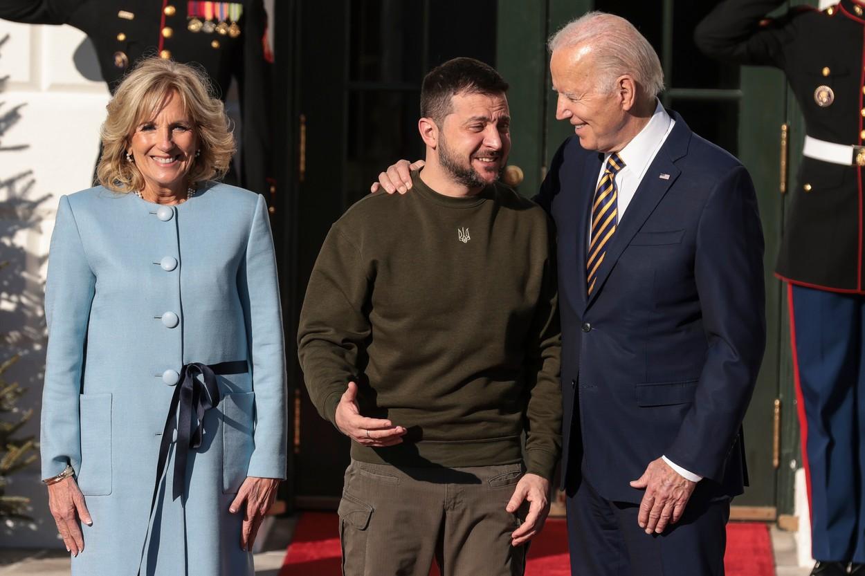 Volodimir Zelenski s-a întâlnit cu Joe Biden la Casa Albă