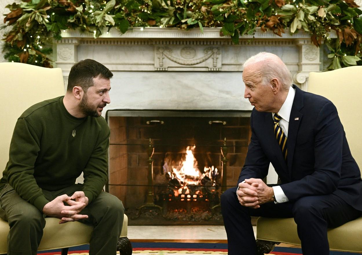 Volodimir Zelenski s-a întâlnit cu Joe Biden la Casa Albă