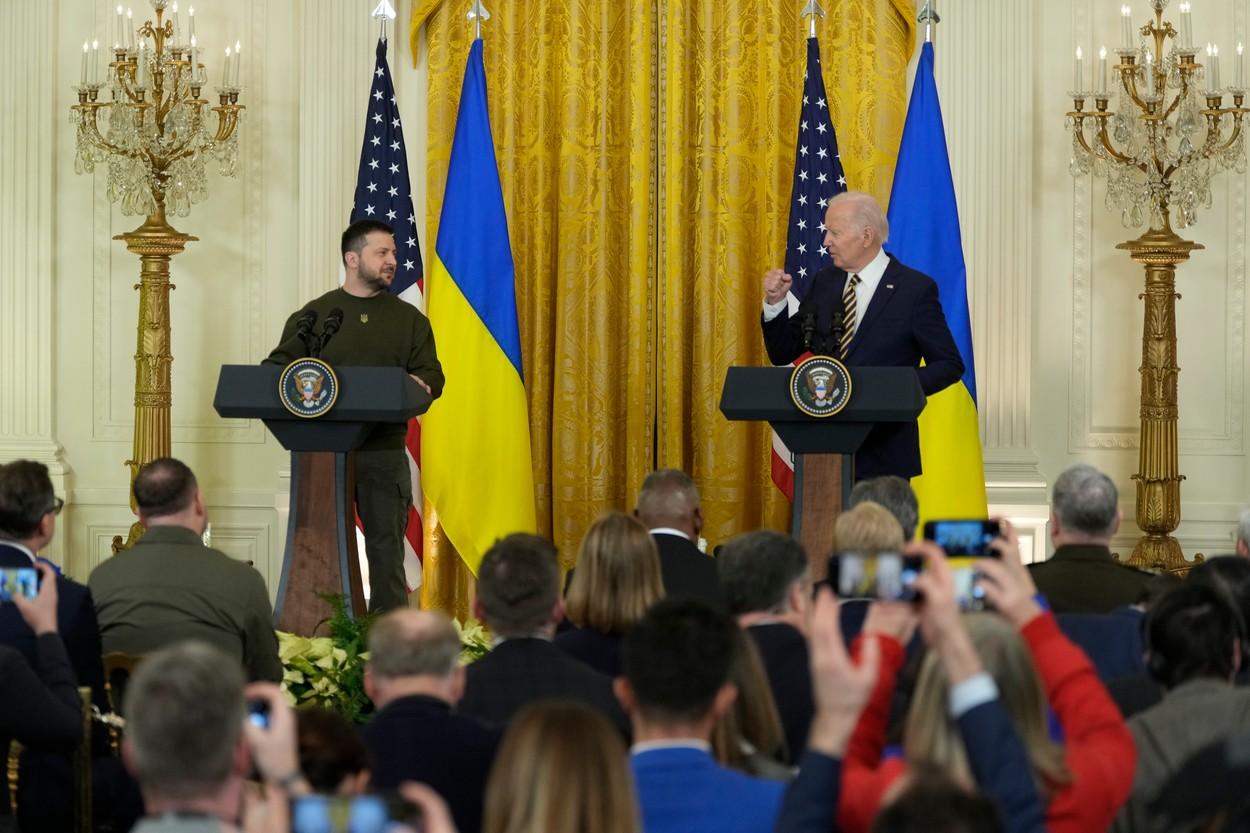 Volodimir Zelenski s-a întâlnit cu Joe Biden la Casa Albă