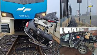 "A avut o mie de îngeri păzitori". Un șofer a supraviețuit miraculos după un accident de tren înfiorător, în Austria