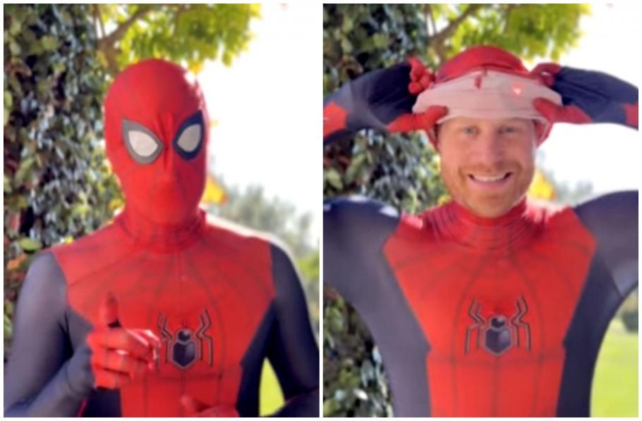 Prinţul Harry s-a costumat în Spiderman Prinţul Harry s-a costumat în Spiderman