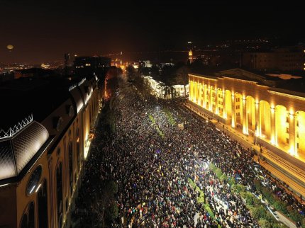 protest în Tbilisi, Georgia