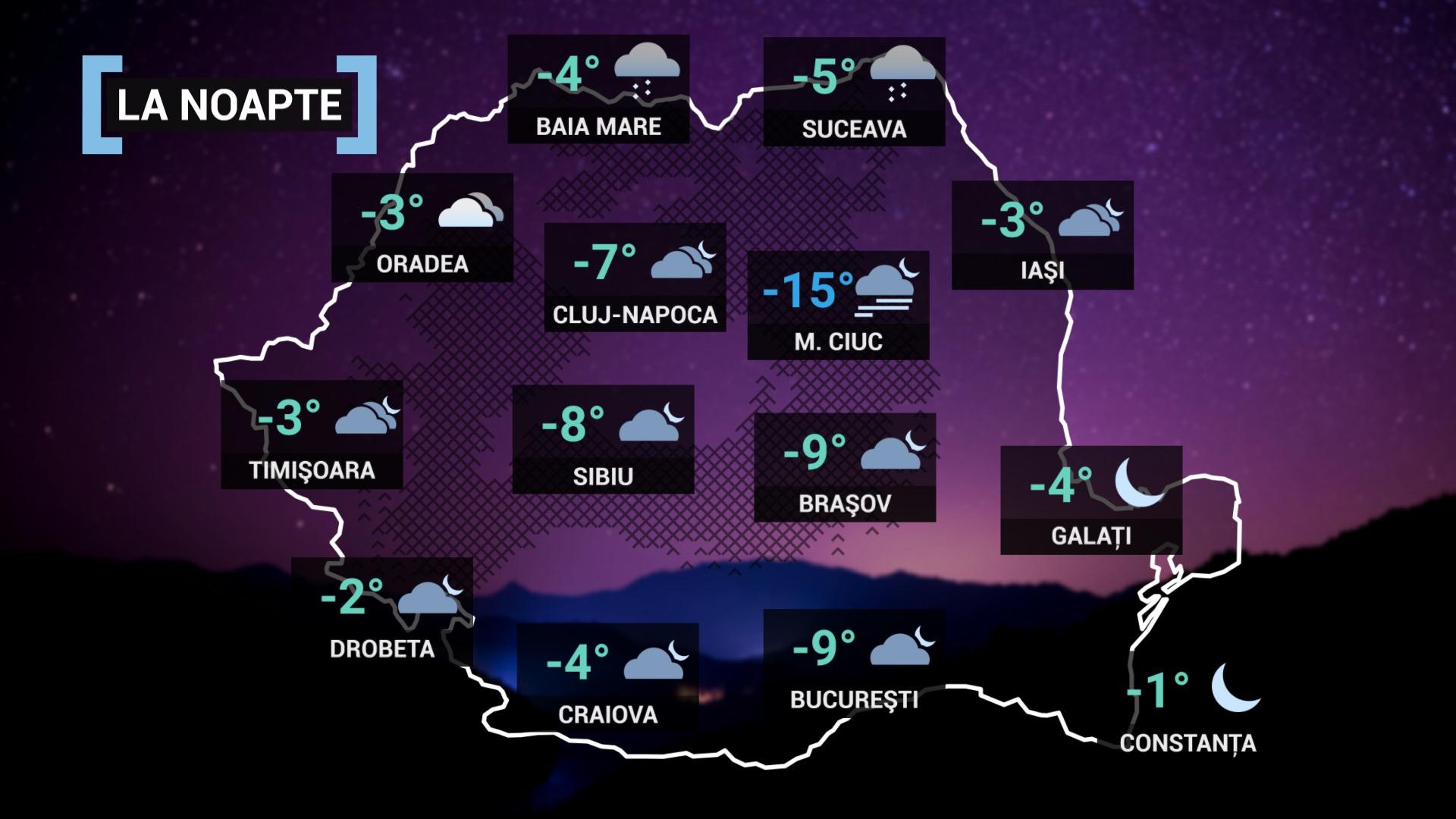 hartă meteă vremea 4 februarie România