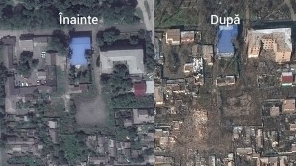 Dezastrul lăsat de bombardamentele ruseşti în Mariupol. blocuri Devastate, parcuri distruse şi magazine arse