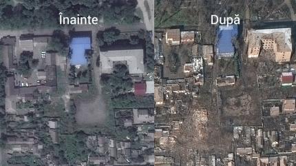 Dezastrul lăsat de bombardamentele ruseşti în Mariupol. blocuri Devastate, parcuri distruse şi magazine arse