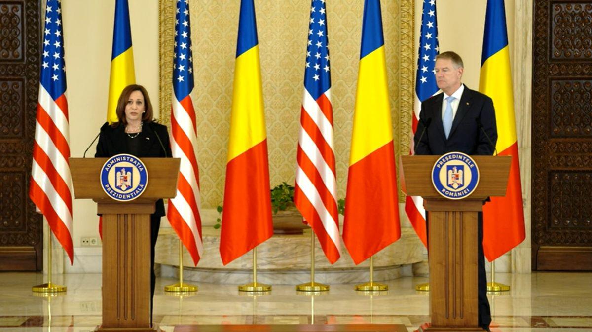 Klaus Iohannis şi Kamala Harris au făcut declaraţii după întâlnirea de la Palatul Cotroceni