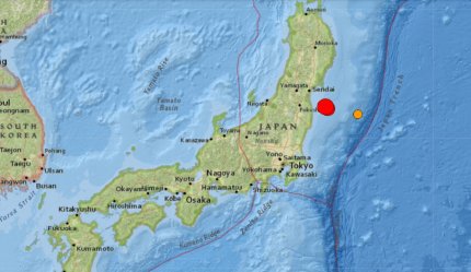 Cutremur de 7.3 pe Richter în Japonia, lângă Fukushima