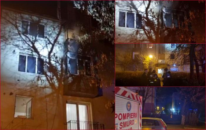 S-au luat de mână şi au sărit împreună de la etajul doi ca să scape de incendiul care le-a cuprins apartamentul din Baia Mare
