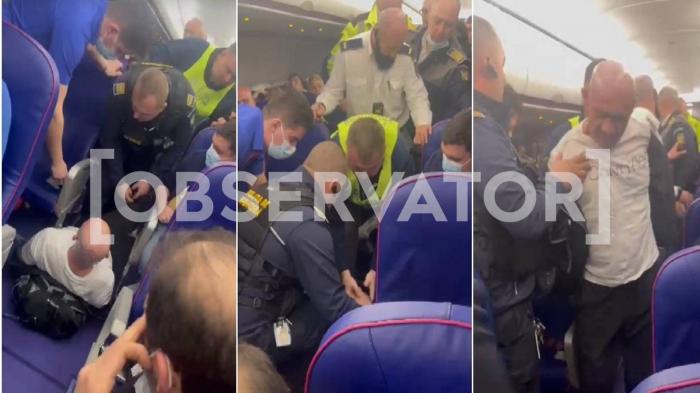 Un român beat a creat haos la bordul unui avion WizzAir. Bărbatul s-a dezlănţuit după ce a consumat o sticlă de tărie