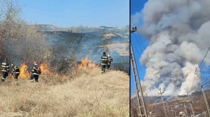 incendiu în Breaza, județul Buzău