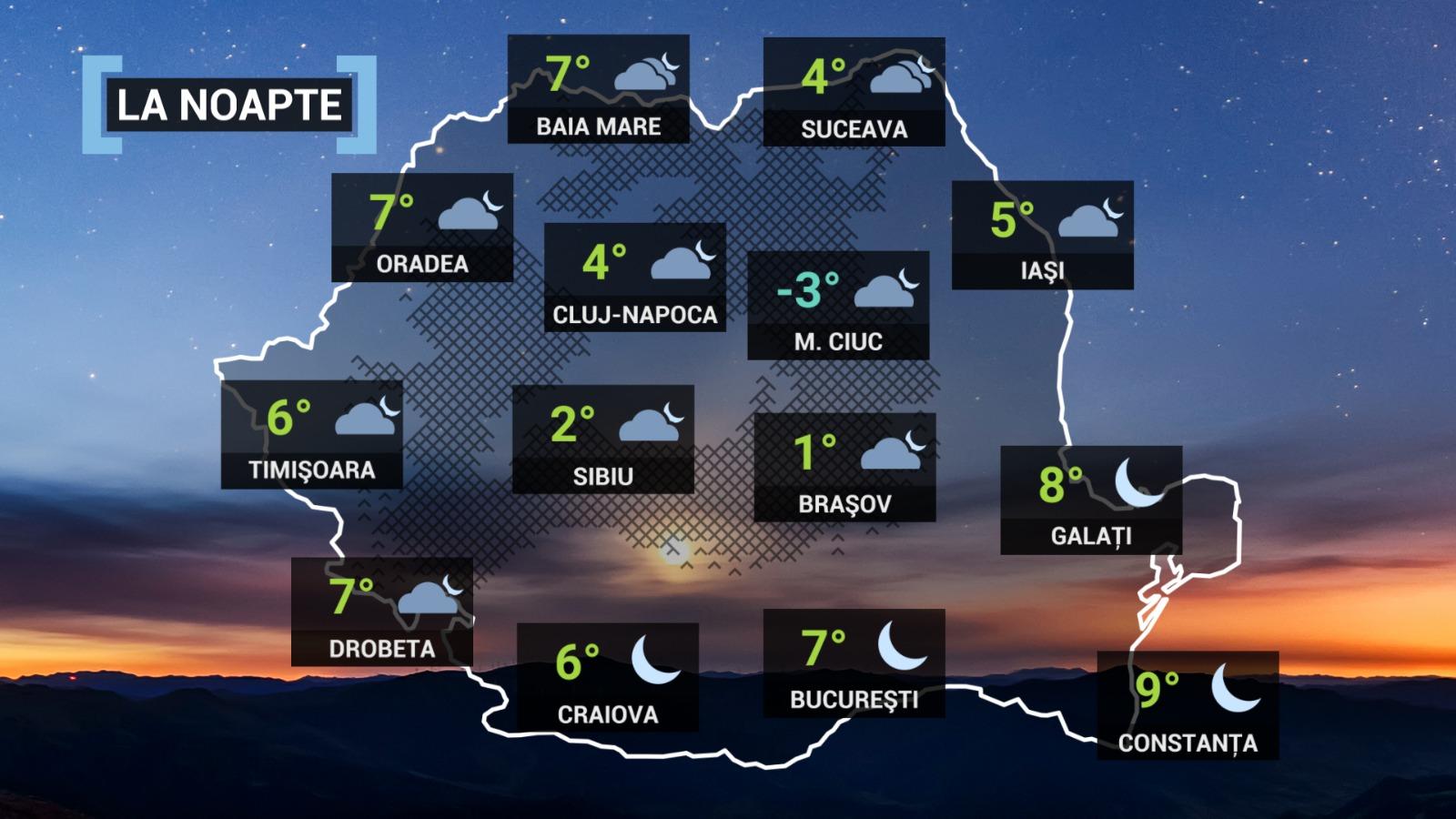 hartă meteo 30 martie 2022