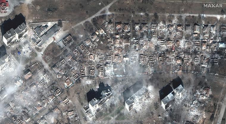 Noi imagini din satelit cu dezastrul din Mariupol