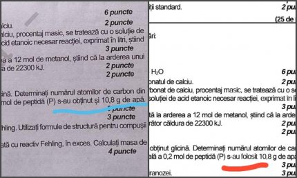 Greşeală observată de elevii unui liceu din Bucureşti la simularea de Bacalaureat