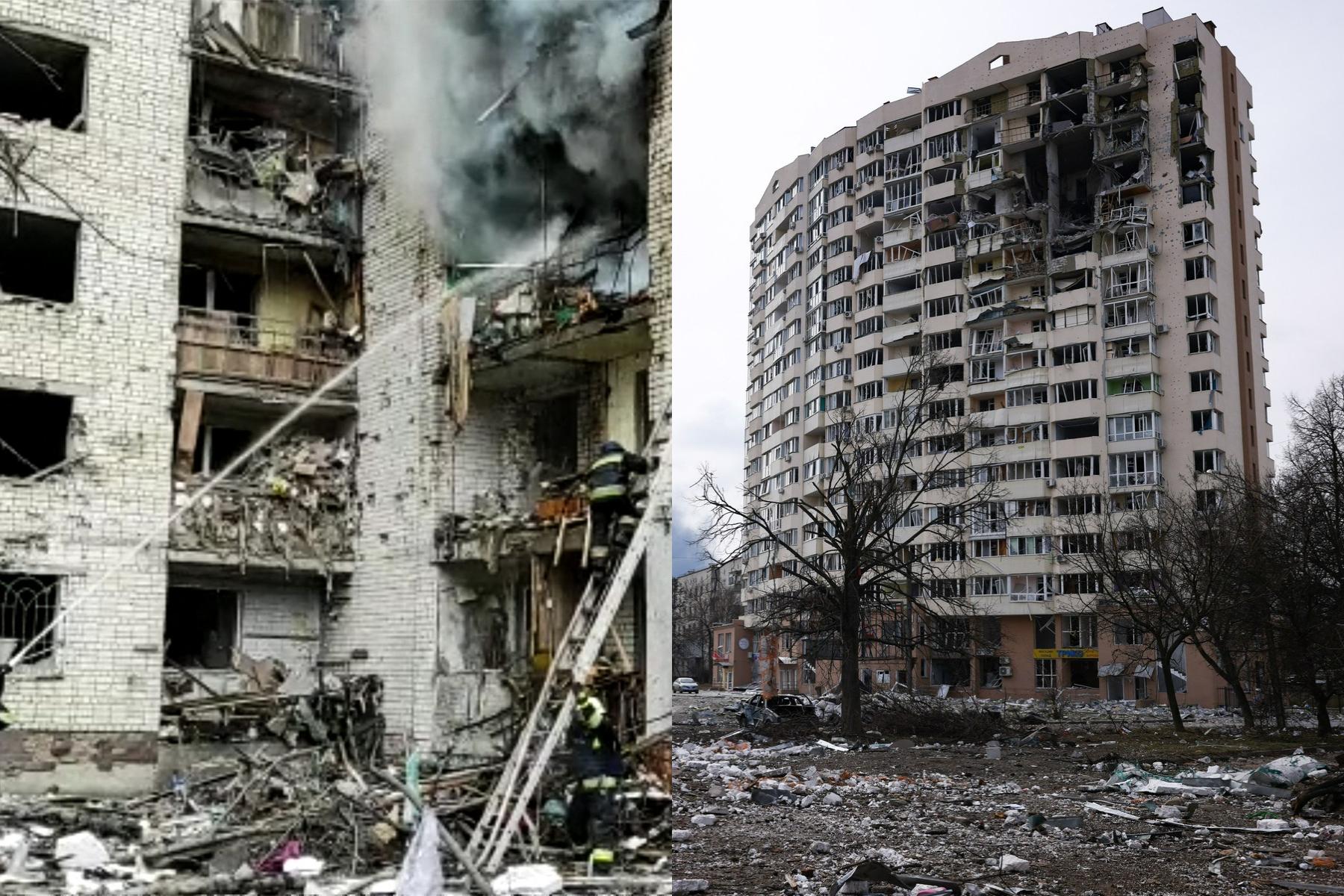 ”De ce ne bombardează?” 47 de morți în Cernihiv, un cartier întreg a fost distrus. Rușii au bombardat ca în Cecenia și Siria