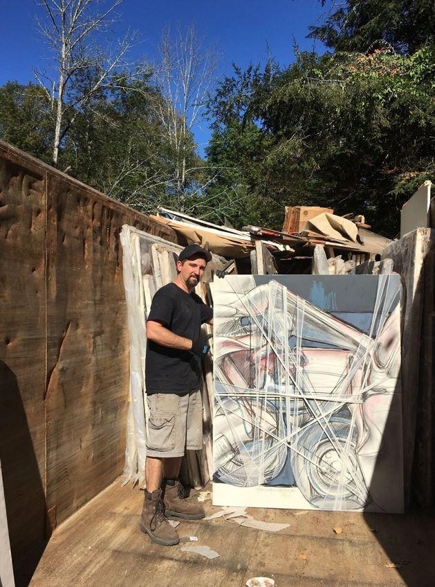 Tablourile erau abandonate într-un hambar