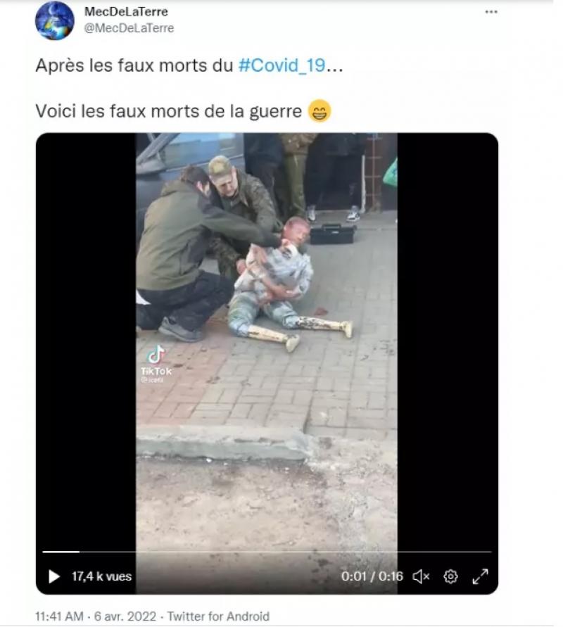 Jurnaliștii francezi au demontat 3 postări "fake" care insinuau că masacrul de la Bucha a fost înscenat
