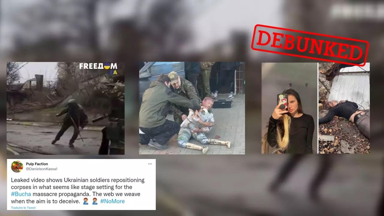 Jurnaliștii francezi au demontat 3 postări "fake" care insinuau că masacrul de la Bucha a fost înscenat
