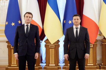 Macron îi răspunde lui Zelenski de ce nu l-a acuzat pe Putin de genocid: Nu ajută Ucraina