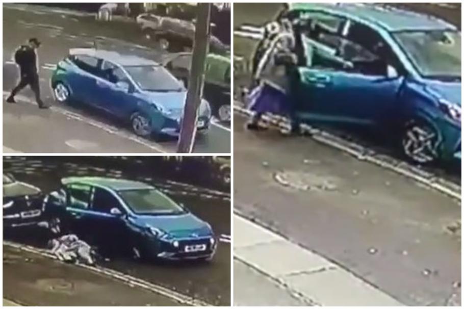 Hoţul a doborât-o pe bătrână şi a fugit cu maşina femeii Hoţul a doborât-o pe bătrână şi a fugit cu maşina femeii
