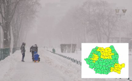 Alertă meteo: Cod galben de ninsor