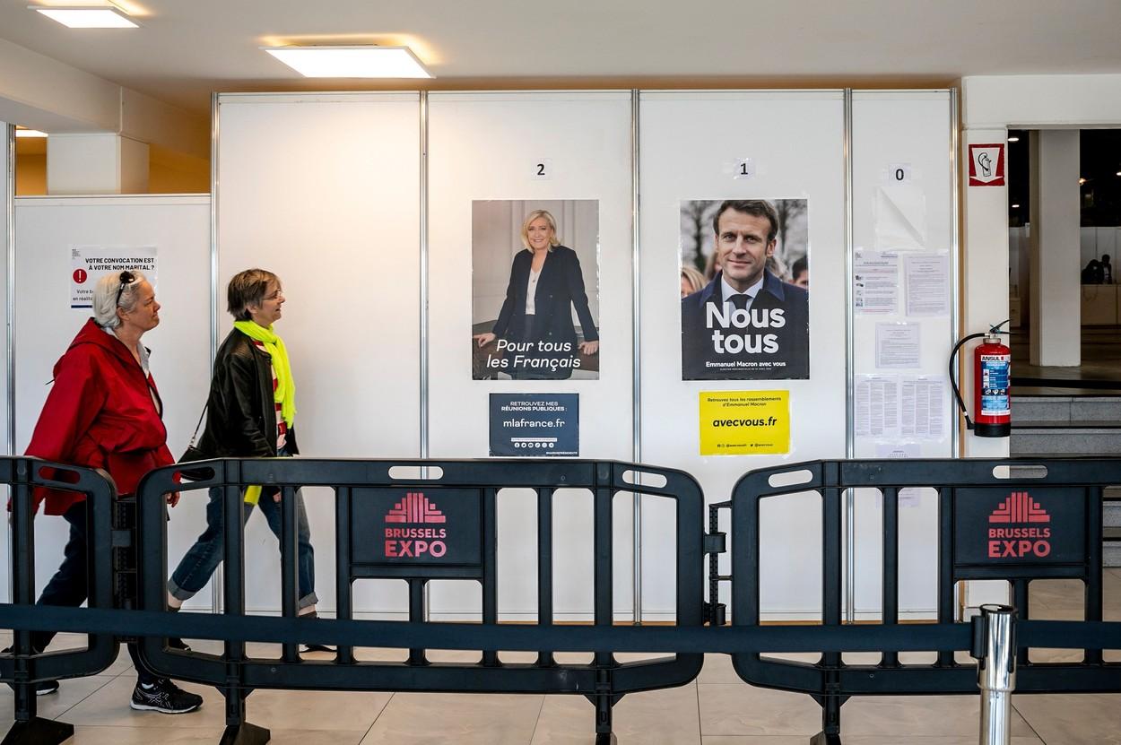 Alegeri prezidențiale în Franța. Emmanuel Macron vs. Marine Le Pen, în turul doi de scrutin. Prezența la vot, la ora 13.00, sub cea din 2017