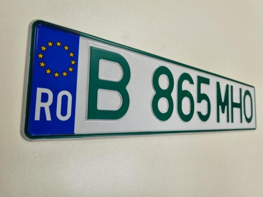 Numere verzi pentru maşinile cu zero emisii Numere verzi pentru maşinile cu zero emisii