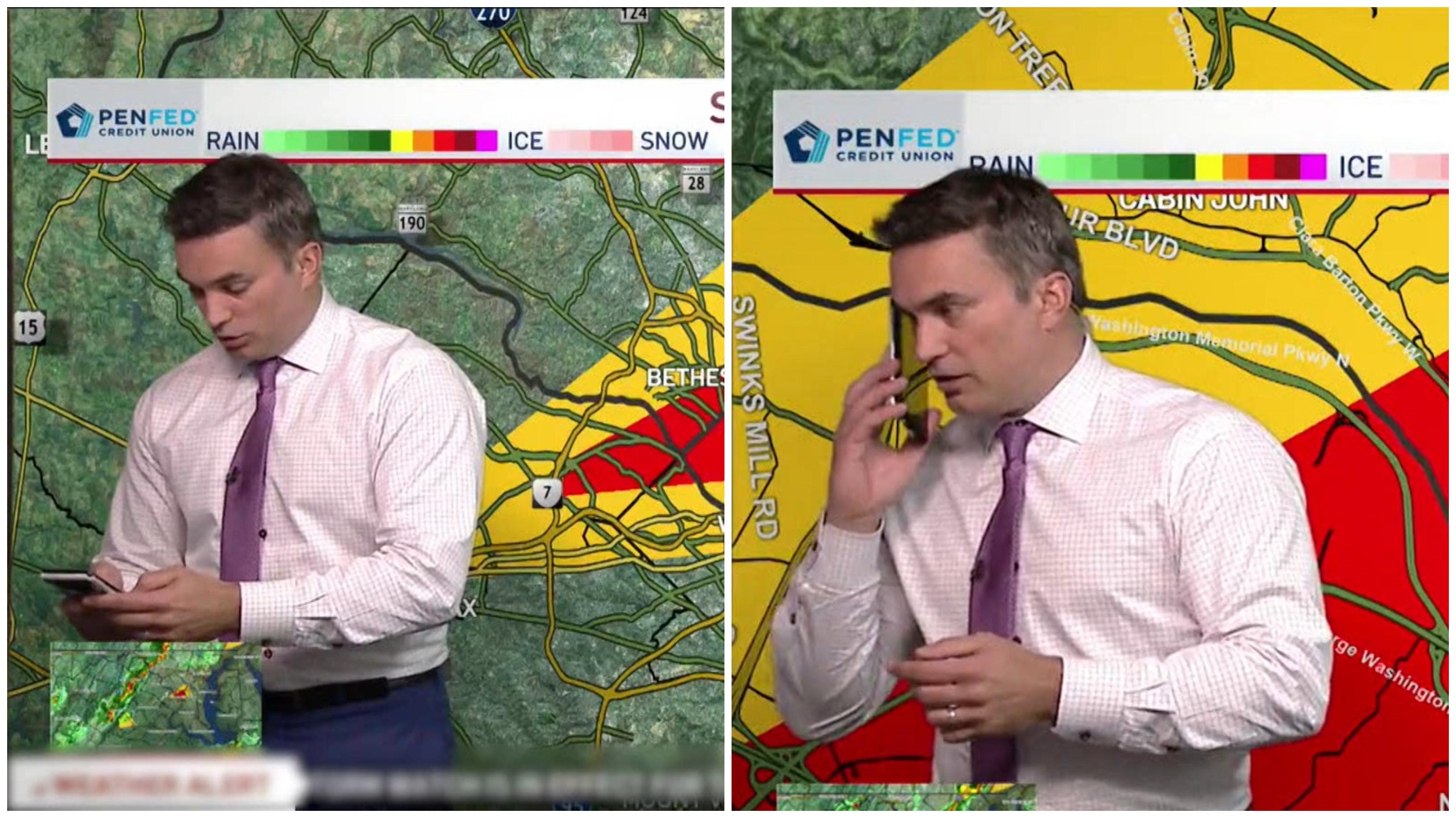 Un prezentator meteo din SUA îşi sună copii, în direct, pentru a-i avertiza că o tornadă se apropie de casa lor