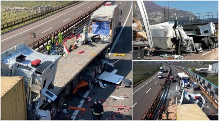 Șofer român de TIR, mort în Italia. A sfârșit în cabina strivită între alte două camioane, pe autostrada A22, în Trentino