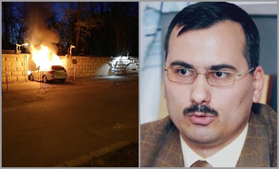 Bogdan Drăghici a intrat cu maşina în gardul Ambasadei Rusiei la Bucureşti şi a murit ars Colaj cu Bogdan Drăghici, preşedintele asociaţiei TATA, şi maşina în flăcări cu care a inrat în gardul Ambasadei Rusiei