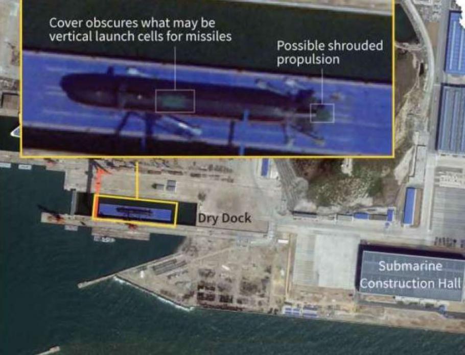 Imagini din satelit cu nou submarin nuclear de atac al Chinei. De ce se tem americanii Imagini din satelit cu nou submarin nuclear de atac al Chinei. De ce se tem americanii
