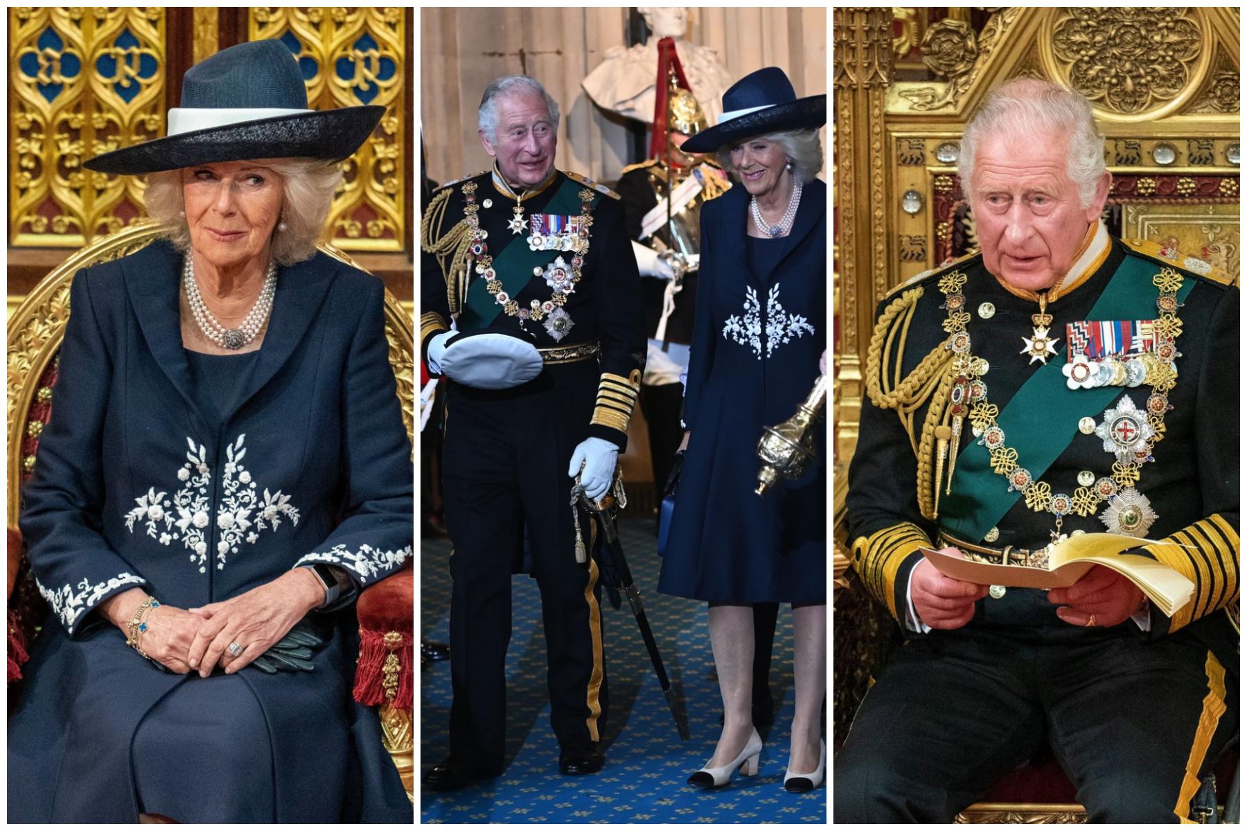 Prinţul Charles şi soţia sa, Camilla, la ceremonia de deschidere a Parlamentului