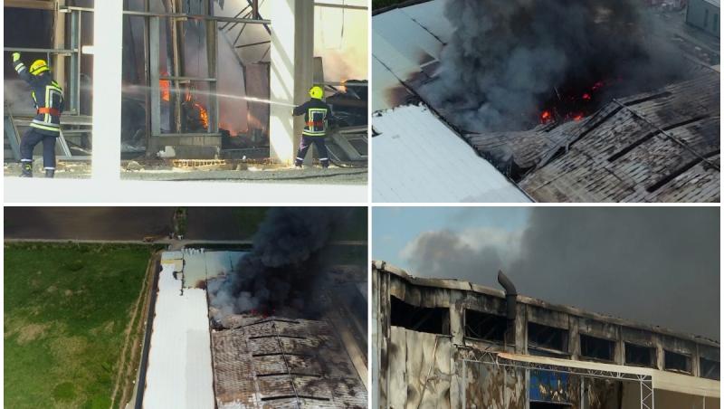 150 de angajaţi au rămas pe drumuri, după ce fabrica din Dej în care lucrau a fost distrusă într-un incendiu: "De 20 de ani tot pentru asta muncim. Uite! S-a distrus"