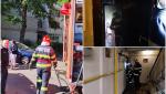 Incendiu într-un apartament din Ploieşti: bateria unui scuter a explodat. O femeie a sărit de la etaj