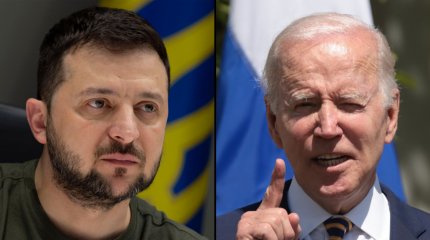 Volodimir Zelenski și Joe Biden