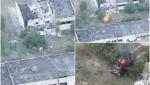 Momentul în care tunul autopropulsat „Lalea” al Rusiei este distrus de armata ucraineană