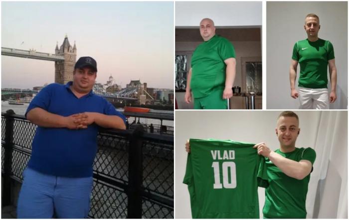 Camionero rumano de Inglaterra perdió 100 kilogramos en un año, después de renunciar por completo a ciertos alimentos
