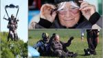 O suedeză a sărit cu paraşuta la 103 ani, stabilind un record mondial. "Mă gândeam de multă vreme să fac asta" - VIDEO