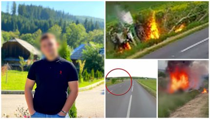 Dănuţ, victima cumplitului accident din Iaşi. Băiatul a murit carbonizat în ziua în care devenise şofer