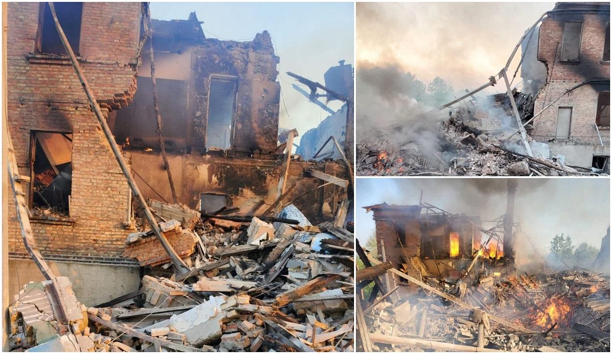 Rușii au bombardat o școală din Belogorivka, în Lugansk, unde se ascundeau zeci de oameni. "Acolo se adăpostea tot satul"