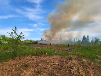 incendiu în Parcul Grozăvești din Capitală