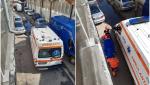''Corupţia ucide, dar şi nesimţirea poate face la fel.'' Ambulanţă blocată pe o stradă din Drăgăşani din cauza maşinilor parcate neregulamentar