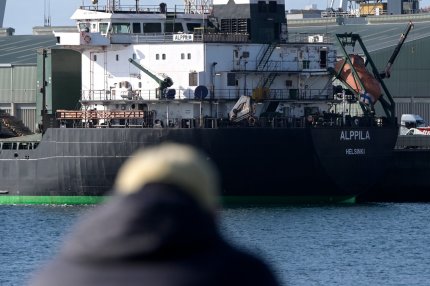 Nava a preluat cerealele dintr-un port din Polonia.