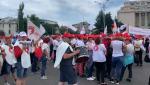 Protest Sanitas în Piaţa Victoriei. Sindicaliştii cer rezolvarea problemelor salariale