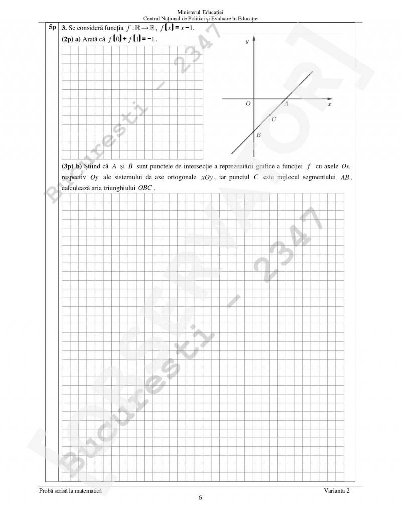 Subiecte Matematică Evaluare Naţională 2022 Subiecte Matematică Evaluare Naţională 2022